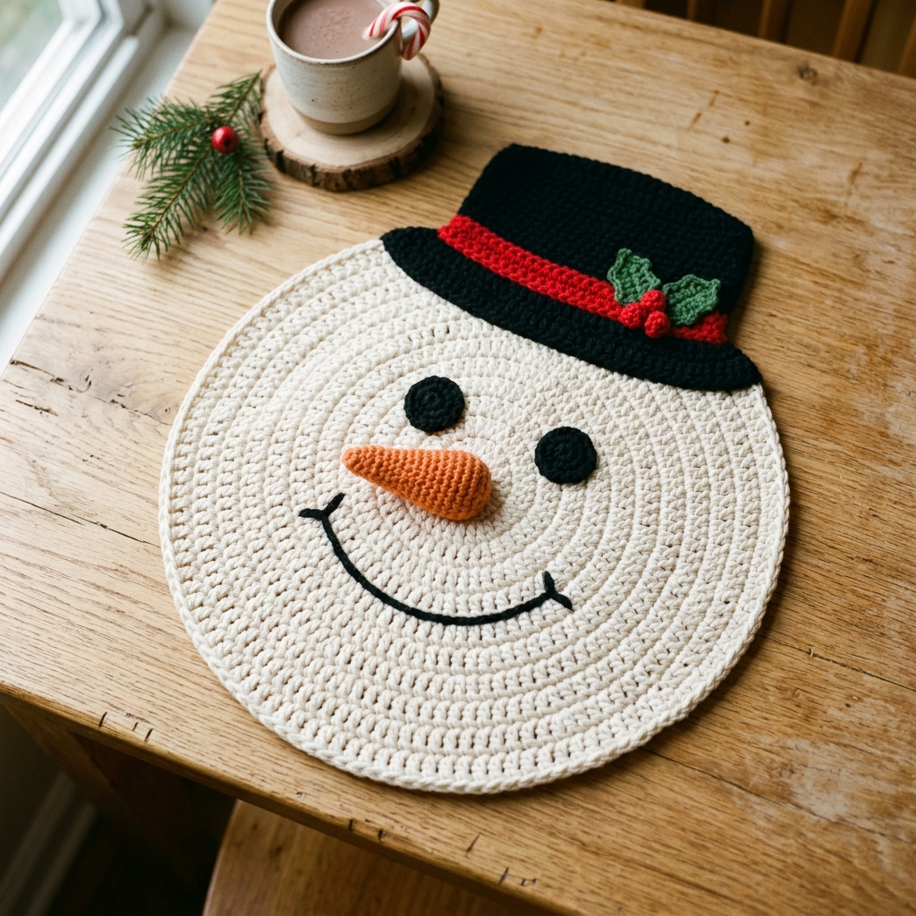 Mantel individual Muñeco de Nieve